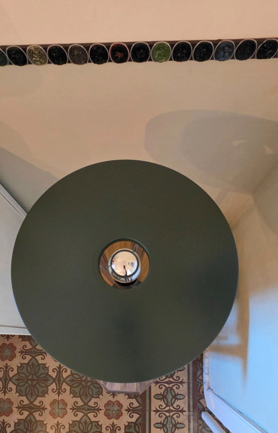 Philips Table lamp, dark green and brass, Lampes, Métal, Laiton, Vert, Mid Century Modern (photo 5 sur 9)