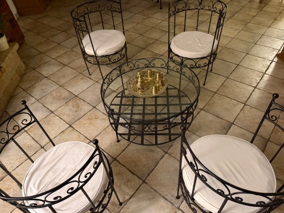 Image 1 of Tavolino da caffè in stile orientale con poltrone