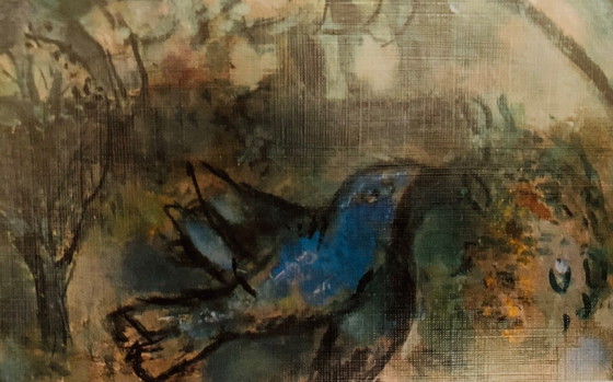 Image 1 of Marc Chagall: "Les Amoureuy en Gris" (Amore grigio). Firma sulla lastra.