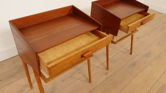 Set Deense Vintage Nachtkastjes | Teak &amp; Eiken | Vintage – Wood (photo 7 of 16)