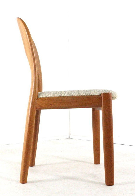 Image 1 of Set di 4 sedie vintage Cowfoed Morten John Mortensen imbottite