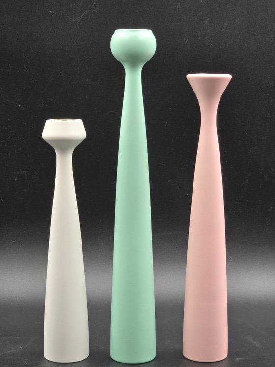 Image 1 of  Set of 3 candlesticks, Anders Nørgaard for Applicata