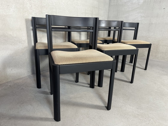 Image 1 of 6X chaises de salle à manger Brutalist des années 1970