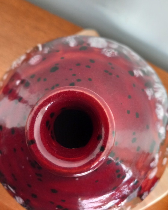 Image 1 of Trio of reactive enamels "Fat Lava" and "Ox Blood" by Marius Giuge