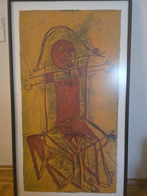 1 imagen en linograbado de Markus Lüpertz