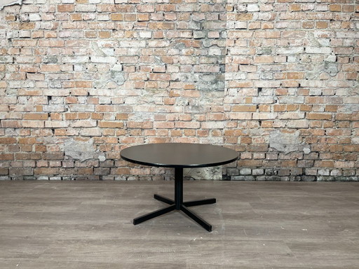 Black round coffee table