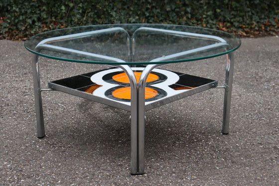 Image 1 of Tavolino da caffè in ceramica, design vintage anni '70