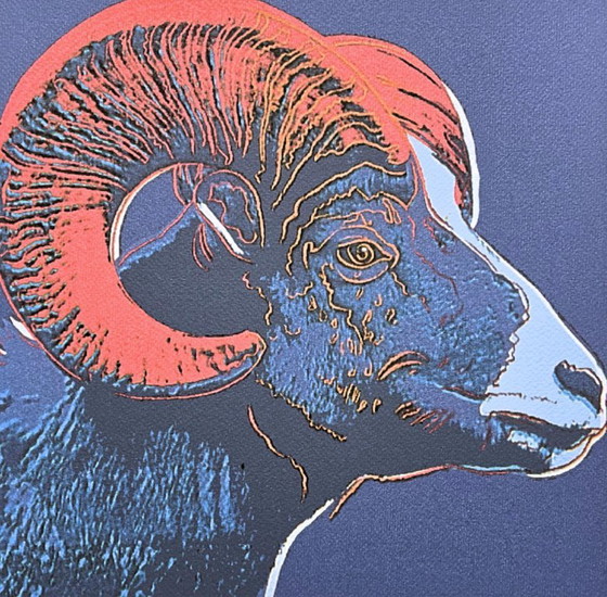 After Andy Warhol, Bighorn Ram, 1980s, Lithograph – Lithographs & prints, Paper (photo 2 of 7)