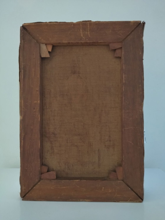 Painting, Old Painting by Hans Franz Edmund Killian - dated 1907, Art, Wood, Canvas, Blue (photo 13 of 13)