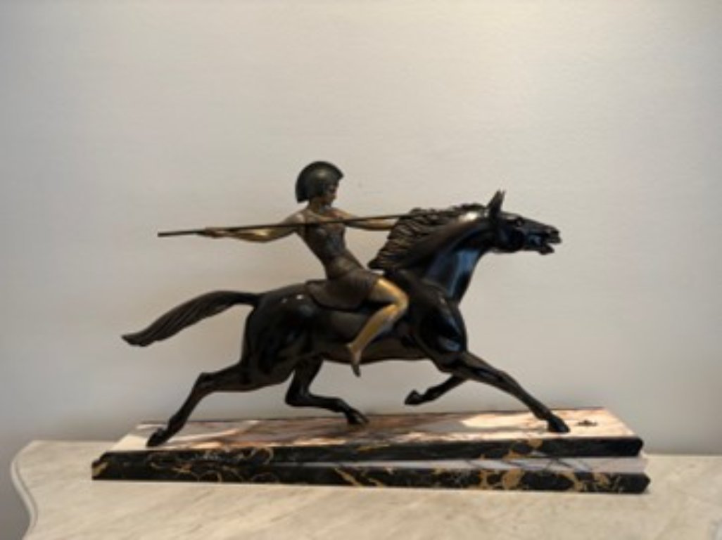 小物入れ ARTDECO vintage Horse bronze Iconic Art Deco Sculpture Amazon on Horseback | €2,175 | Whoppah