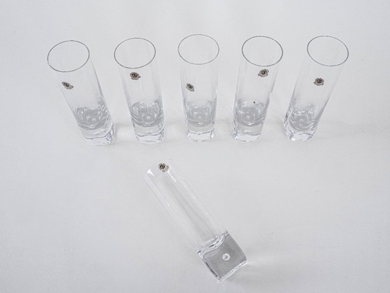 Image 1 of Set kristallen glazen, Italiaans design, jaren 70, vervaardigd door RCR Cristalleria Italiana