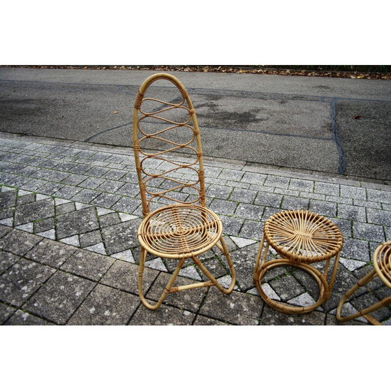 Image 1 of Vintage bamboo living room set by Bonacina and Albini, 1960