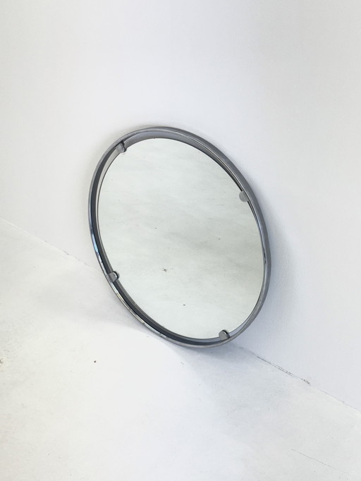 Miroir design vintage avec cadre tubulaire