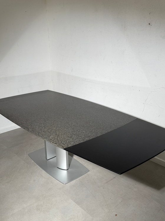 Mesa de comedor extensible Ronald Schmitt G2220/E de Kurt Lenski – Granito – 180–280 x 105 cm (photo 5 of 8)