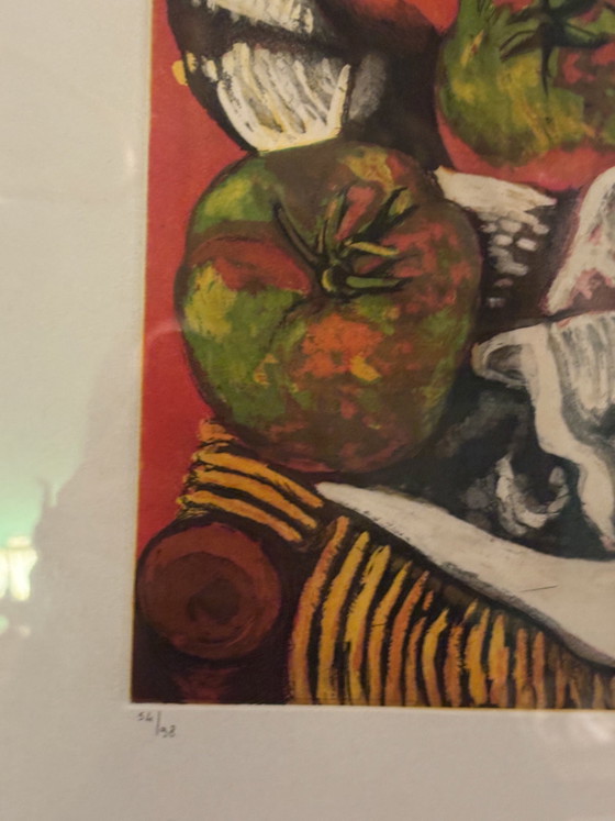 Lithograph of Still Life with Jacket by Renato Guttuso 1960s – Paintings & Drawings, Realisme (photo 4 of 7)