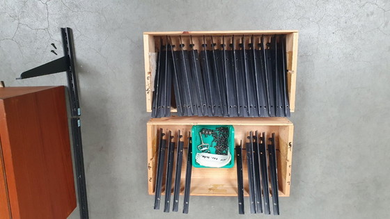 Image 1 of vintage wall unit deens modules teak 60s