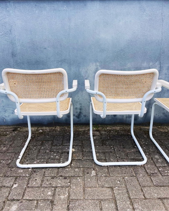 Image 1 of Sedie da pranzo Thonet vintage con seduta in fettuccia (2, 4, 6 o 8 pezzi)