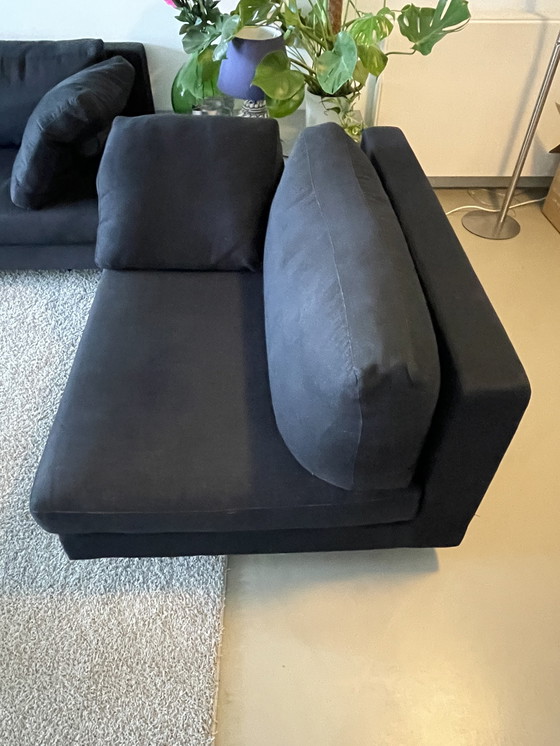 Image 1 of 2 black sofas B&B Italia, model Sity by Antonio Citterio