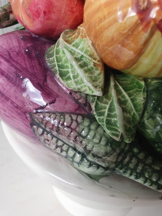 Image 1 of Spanish ceramic vegetable tower 37 cm