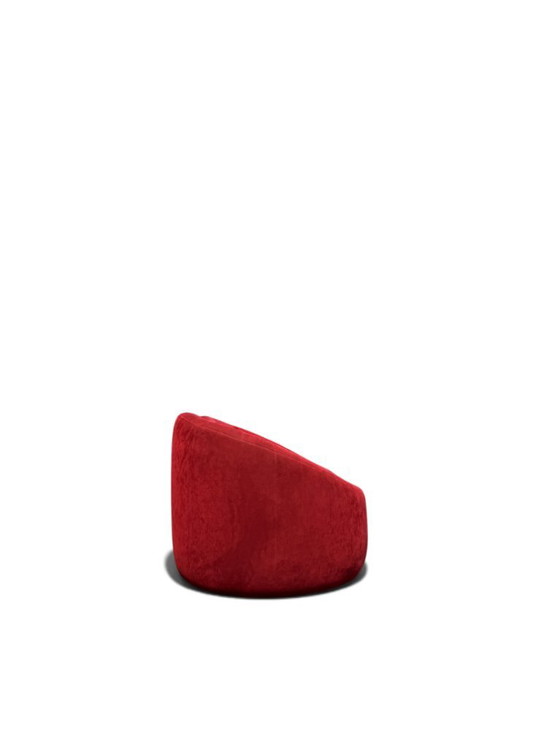 Pierre Paulin Pumpkin Sofa 2-Seater – Ligne Roset, Red Alcantara (Space Age Design) – 2 seaters, Velvet (photo 3 of 22)