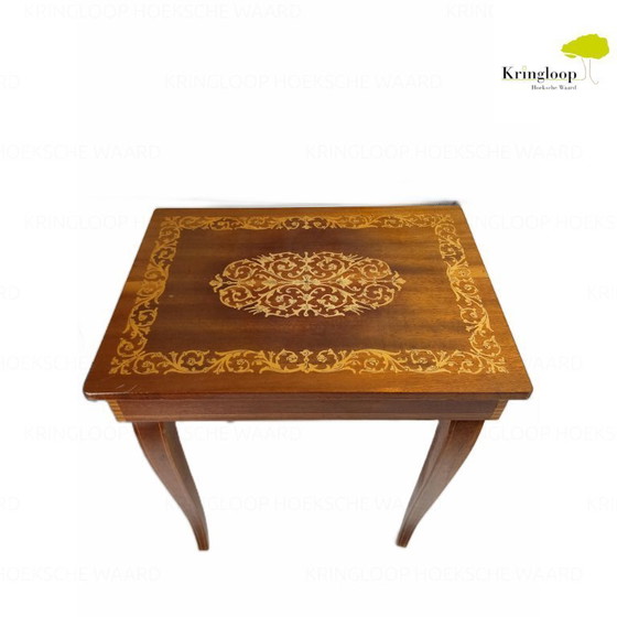 Image 1 of Sorrento Music Table Intarsia Inlay 60s Retro