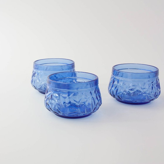 Set di 3 ciotole da dessert vintage IVIMA in vetro blu, anni '60 – Accessori da tavola, Glass (photo 5 of 14)