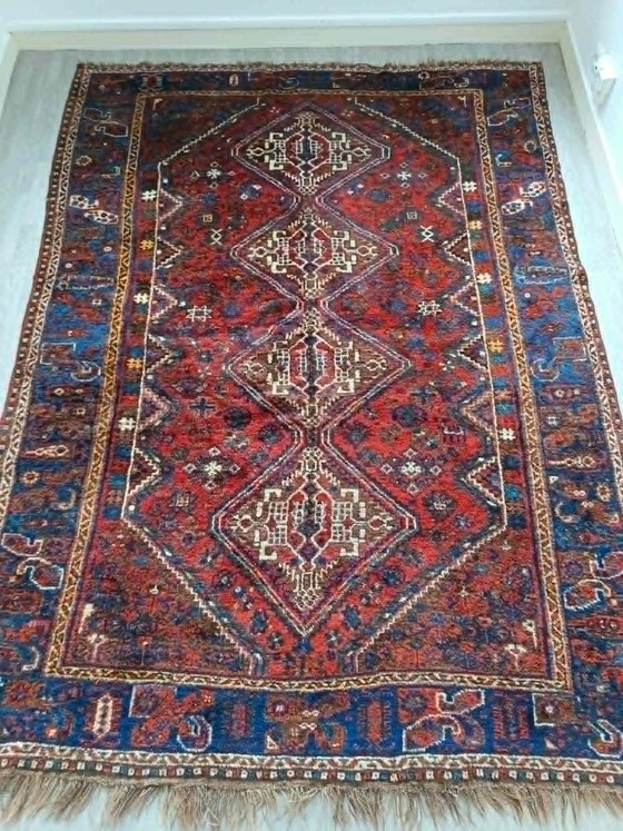 Image 1 of Tapis Persan Shiraz Noué Main