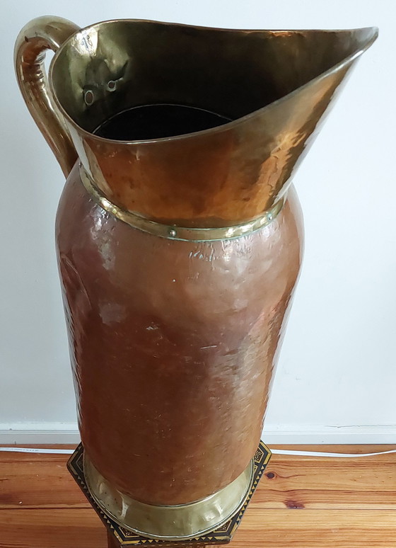 Image 1 of Late 19th to early 20th century Large Antique French Pitcher