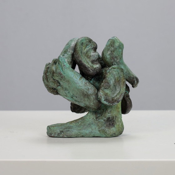 Image 1 of Ausdrucksstarke figurative Bronzeskulptur, Niederlande, 1970er Jahre