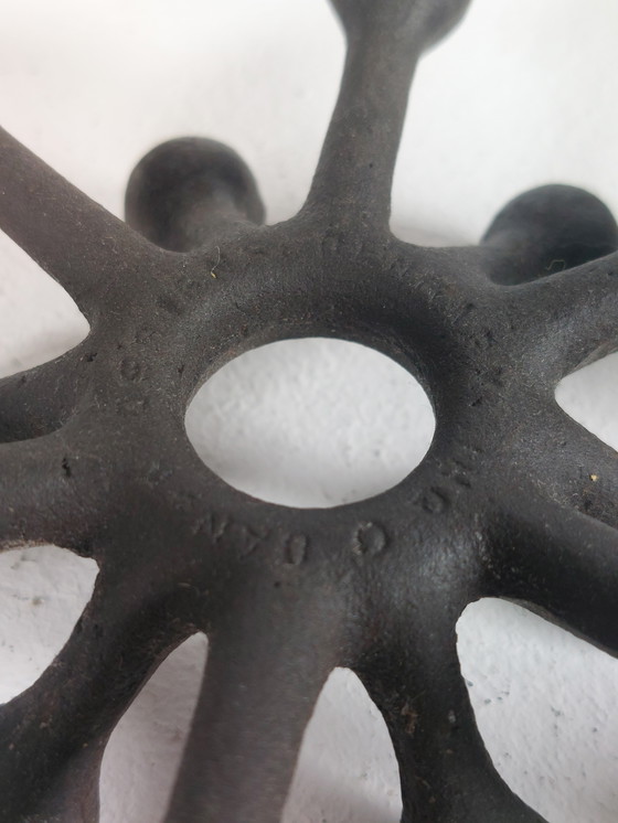 Image 1 of Pair of vintage mid-century Jens Quistgaard metal candlesticks, Denmark