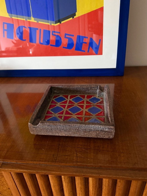 Image 1 of Keramische asbak in space age-stijl uit het midden van de 20e eeuw, Aldo Londi Bitossi, Italië, jaren 70.