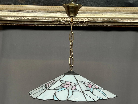Sospensione stile Tiffany. – Lampade a sospensione, Crystal, Glass, Art Deco (photo 3 of 6)