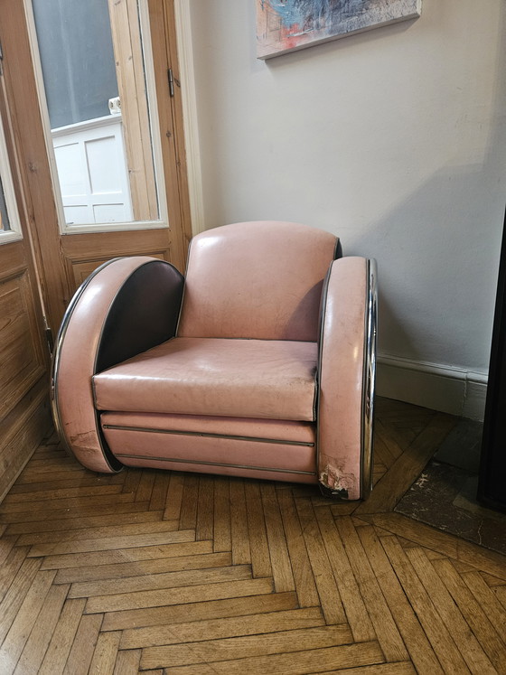 Image 1 of Woonkamer van Donal Deskey (bank + fauteuil)