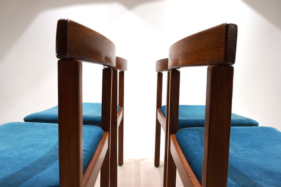 Image 1 of Asko Finland Set di 4 sedie da pranzo Tectonia di Jussi Peippo, 1960