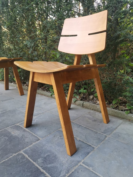 Image 1 of 4x Holzstuhl von Hans Anliker für Horgen Glarus