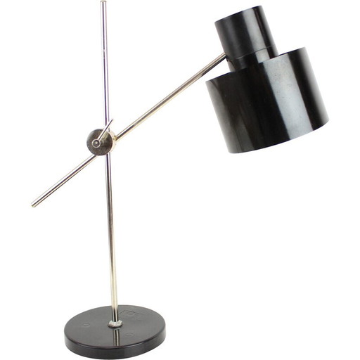 Lampada da tavolo vintage in plastica e metallo, Cecoslovacchia 1950