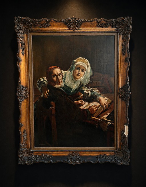 Lectura prohibida – schilderijen tekeningen, Canvas