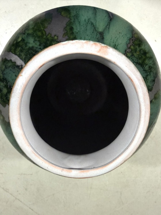 Large Special Floor Vase From West Germany 1960's – Ceramic (photo 11 of 13)