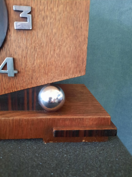 Vintage Junghans Klok – Klokken, Wood, Chrome (photo 4 of 15)