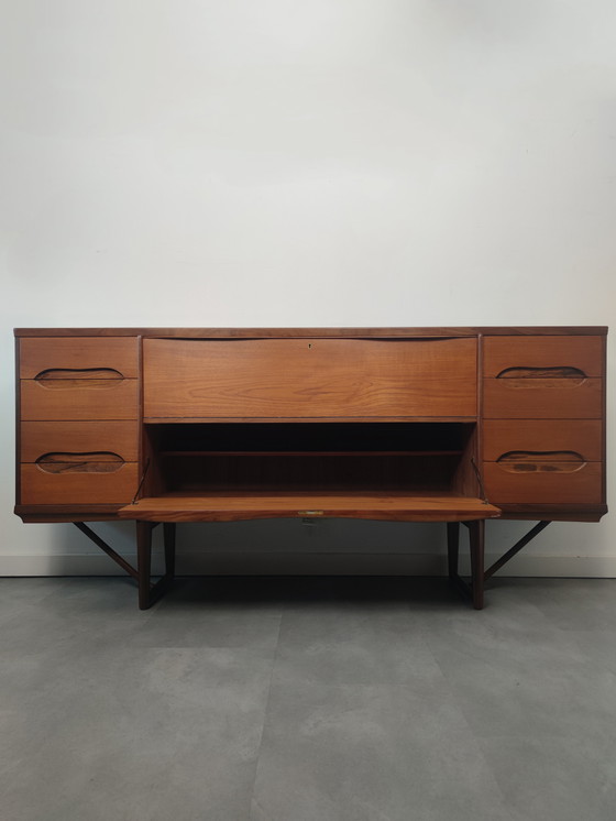 Image 1 of Unique Vintage Danish Sideboard In Teak With Rosewood