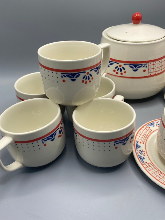 Comptoir de Famille Red Checkerboard Coffee Set, 17 pieces, 8 people – Crockery (photo 3 of 5)