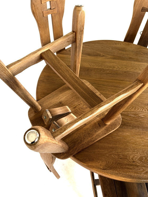 Image 1 of Brutalist dining set, De Puydt, Belgium ‘70