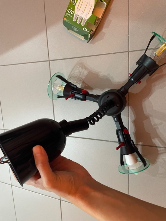 Image 1 of Lampe Eglo vintage à 3 têtes