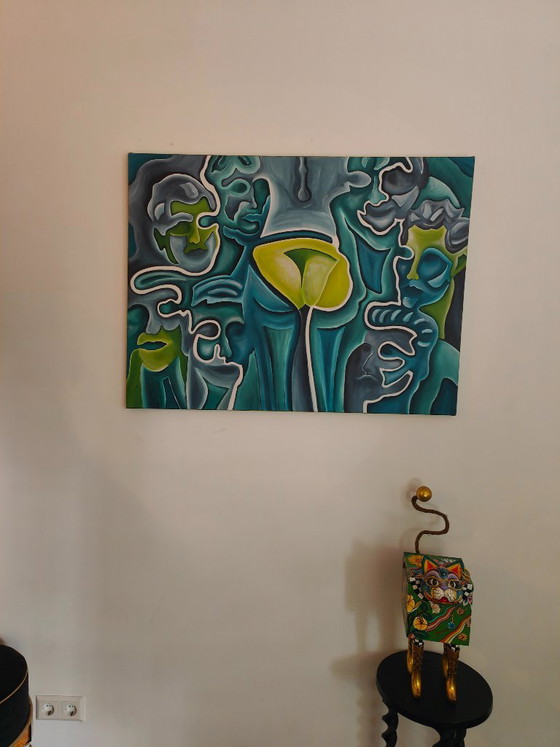 Cheerful and colorful oil painting – Art, Canvas (photo 2 of 5)