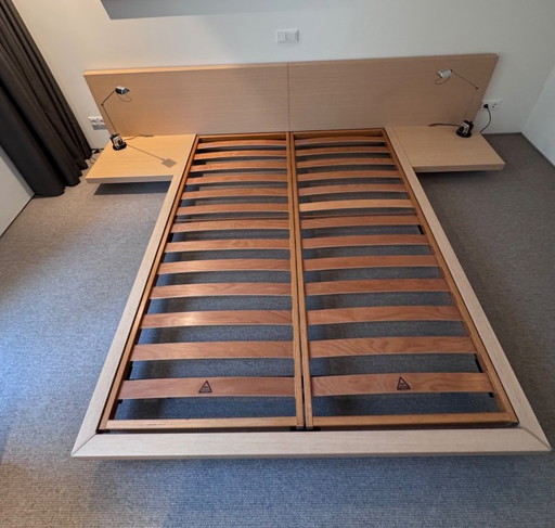 Letto matrimoniale Poliform Ando in rovere chiaro, 160x200 cm