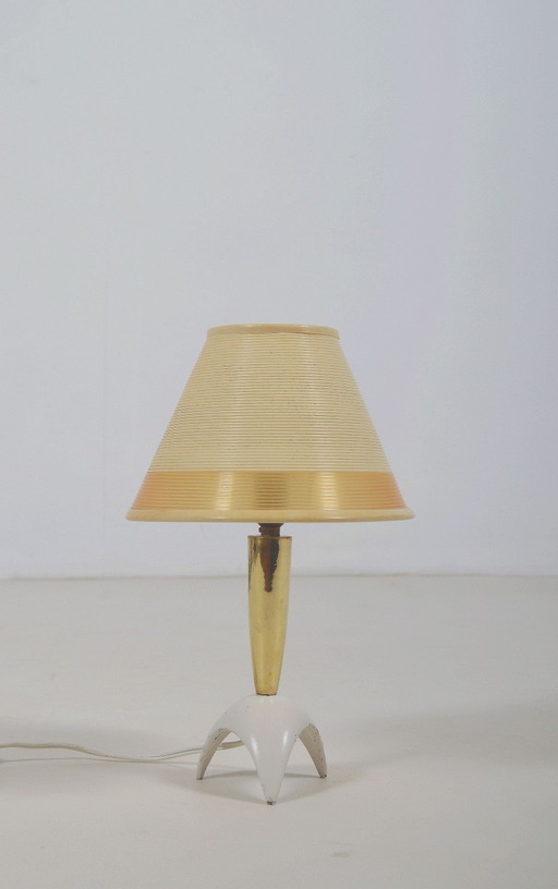 Lámpara de mesa con trípode Rotaflex vintage, años 50
