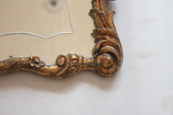Image 1 of Vergoldeter Holzspiegel im Neo-Rokoko-Stil, Ende 19.