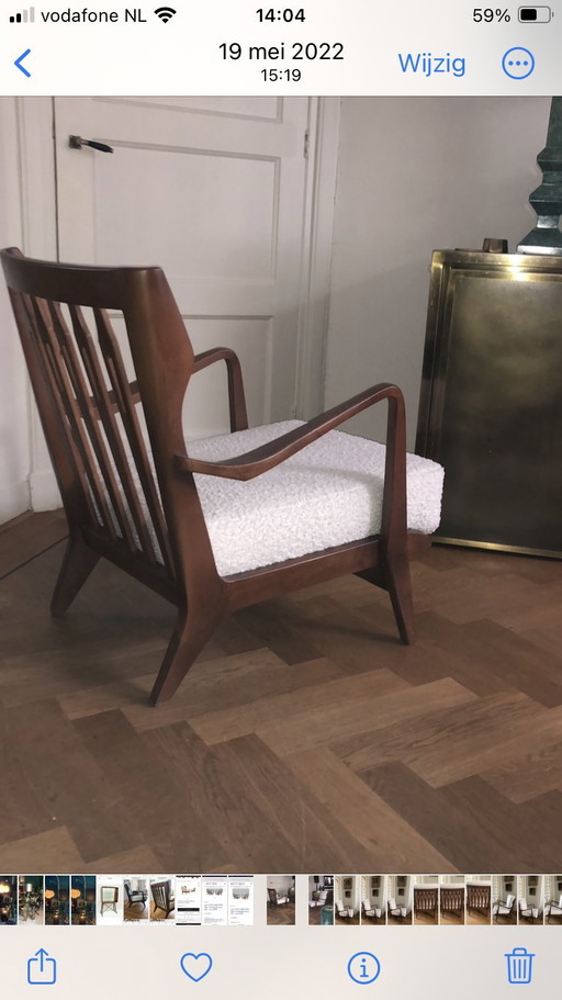 Two Italian 1950s chairs