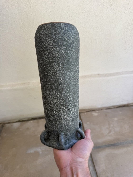 Image 1 of Textured vintage ceramic vase – Brutalist design from the 1970s