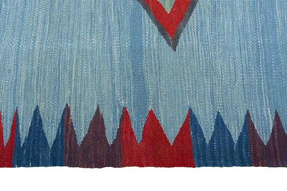 Image 1 of Handgewebter Designer Kelim Fars – 135 x 113 cm